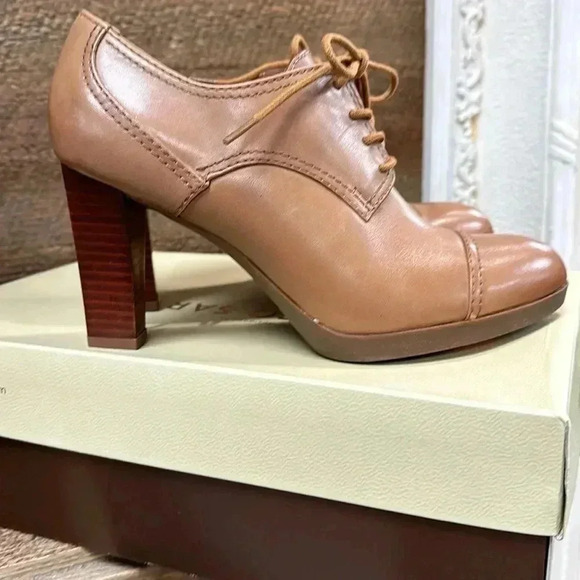 FRANCO SARTO IZARO, WHISKEY BROWN LEARHER SIZE 6.5 - Picture 4 of 12